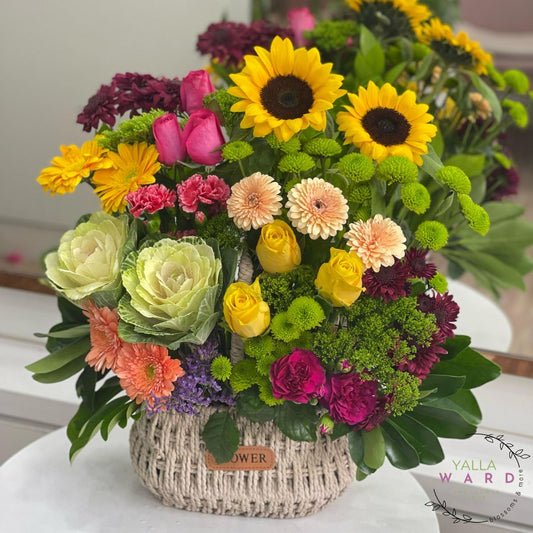Rainbow Garden Basket