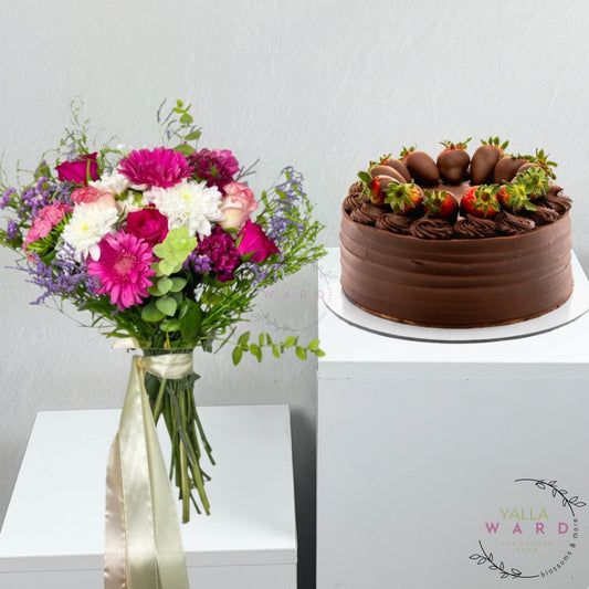 German Cake + Flowers